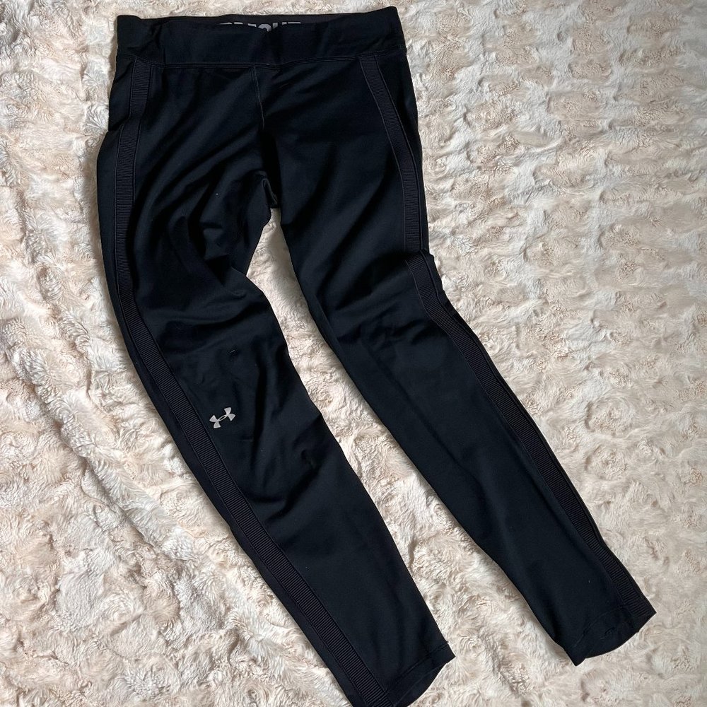 Women's ColdGear® Authentics Leggings, Black, Size Large
